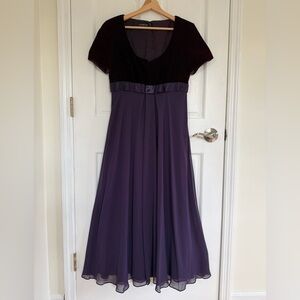 Liz Claiborne Elegant Purple Maxi Dress